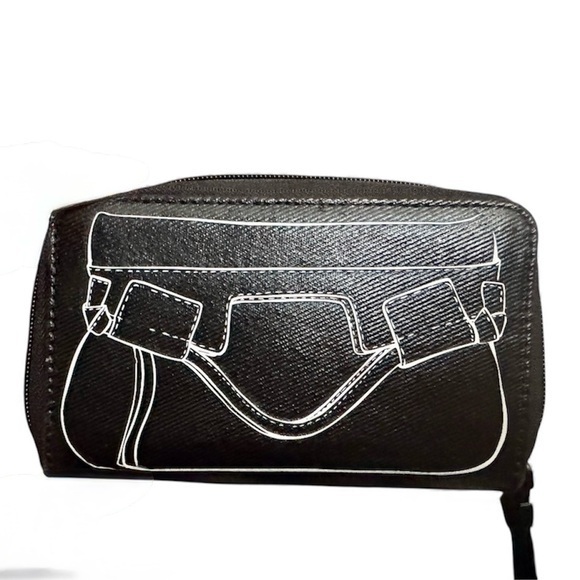 Foley + Corinna Handbags - Foley + Corinna Wallet | Black Wallet with Graphic Design